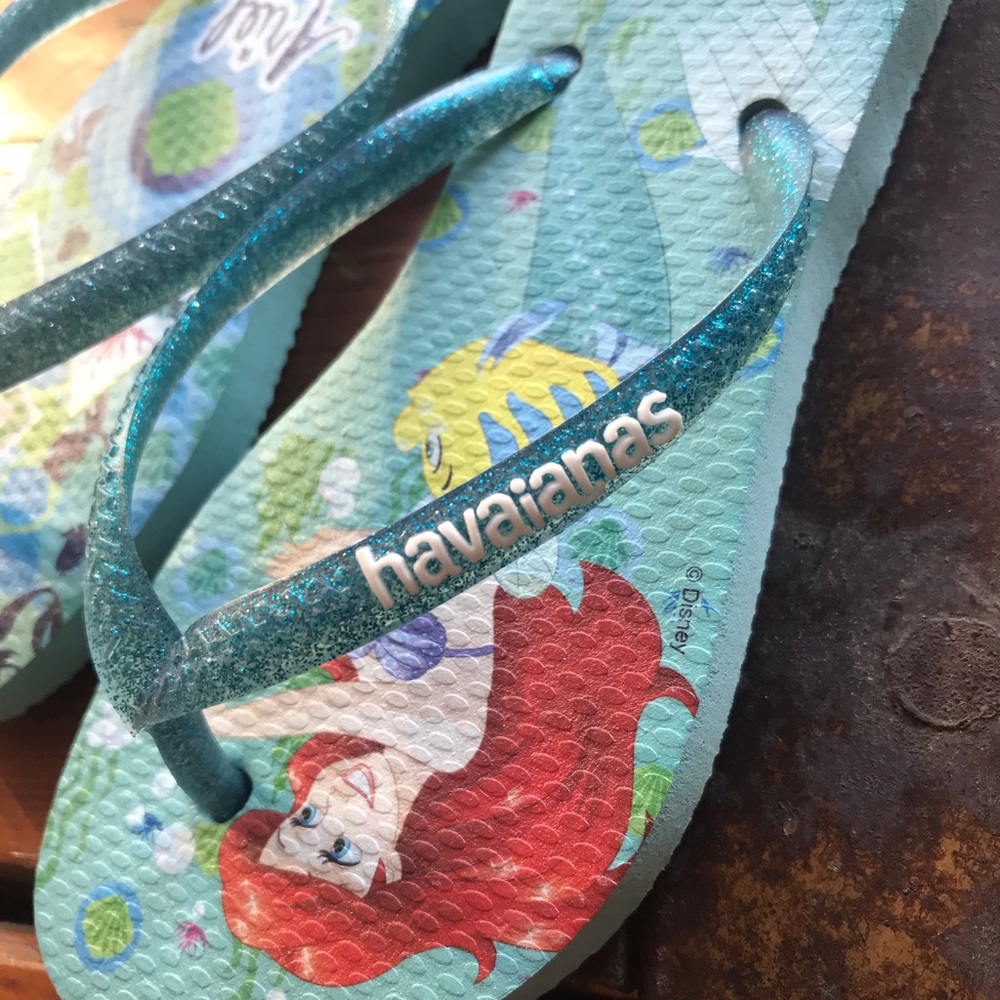Brand new girls Disney Ariel Havaianas size11/12c